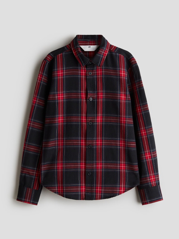 پیراهن پشمی چهارخانه